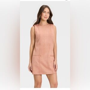 Women's Suede Mini Dress - A New Day™ Light
Pink size 14